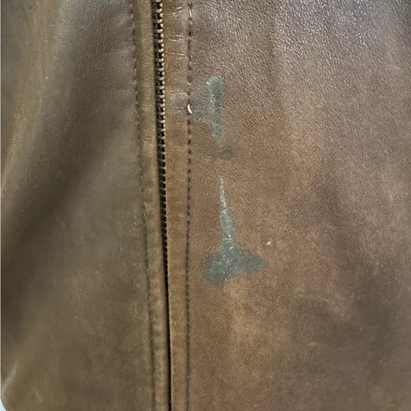 Polo by Ralph Lauren Vintage Biswing Leather Bomber Jacket in Brown Size L - Picture 16 of 16